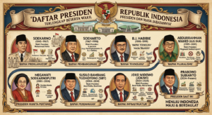 Daftar Presiden Republik Indonesia Terlengkap Beserta Wakil Presiden dan Masa Jabatannya