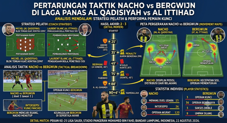 Pertarungan Taktik Nacho vs Bergwijn di Laga Panas Al Qadisiyah vs Al Ittihad
