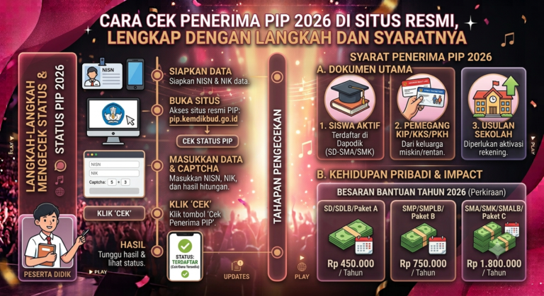 Cara Cek Penerima PIP 2026 di Situs Resmi, Lengkap dengan Langkah dan Syaratnya