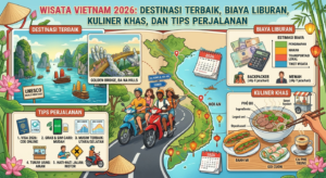 Wisata Vietnam 2026: Destinasi Terbaik, Biaya Liburan, Kuliner Khas, dan Tips Perjalanan