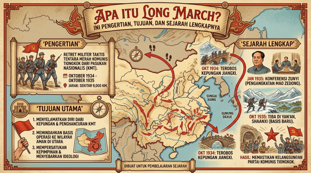 Apa Itu Long March? Ini Pengertian, Tujuan, dan Sejarah Lengkapnya