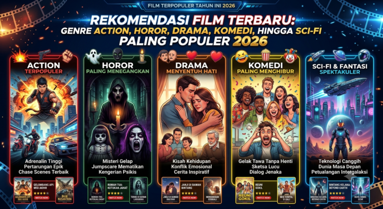 Rekomendasi Film Terbaru: Genre Action, Horor, Drama, Komedi, hingga Sci-Fi Paling Populer 2026