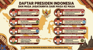 aftar Presiden Indonesia dan Masa Jabatannya dari Masa ke Masa