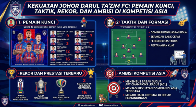 Kekuatan Johor Darul Ta'zim FC: Pemain Kunci, Taktik, Rekor, dan Ambisi di Kompetisi Asia