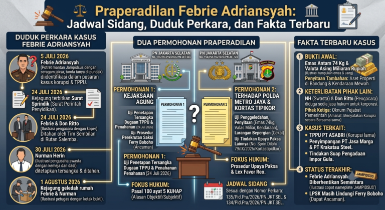 Praperadilan Febrie Adriansyah: Jadwal Sidang, Duduk Perkara, dan Fakta Terbaru
