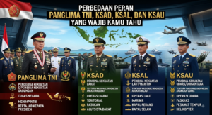 Perbedaan Peran Panglima TNI, KSAD, KSAL, dan KSAU yang Wajib Kamu Tahu