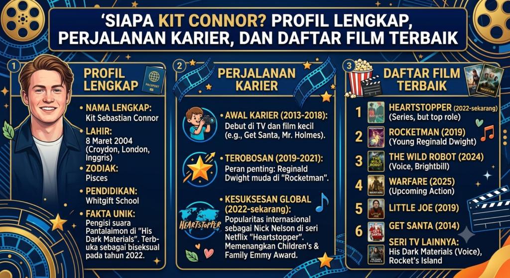 Siapa Kit Connor? Profil Lengkap, Perjalanan Karier, dan Daftar Film Terbaik
