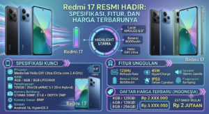 Redmi 17 Resmi Hadir: Spesifikasi, Fitur, dan Harga Terbarunya