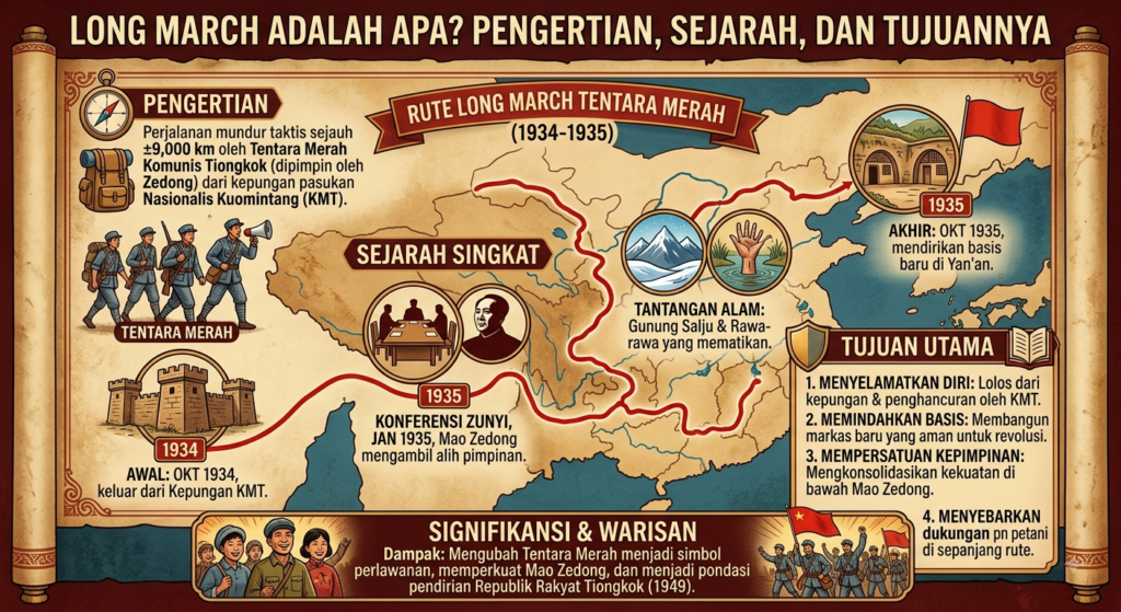 Long March Adalah Apa? Pengertian, Sejarah, dan Tujuannya