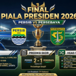 Persib vs Persebaya Final Piala Presiden 2026: Jadwal, Prediksi Skor, dan Head to Head