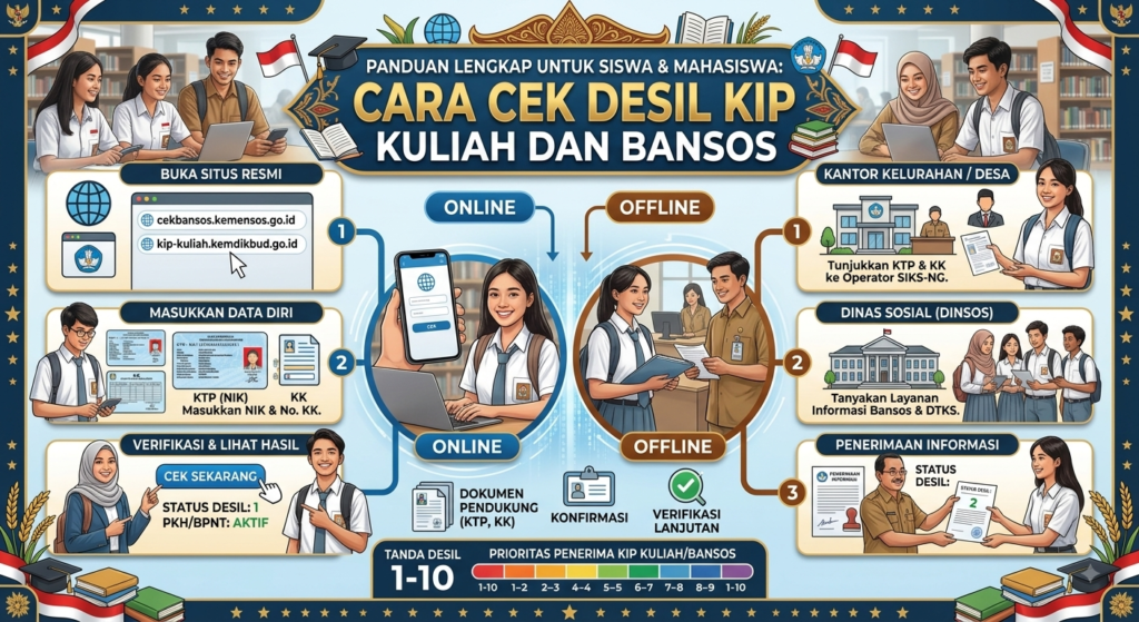 Cara Cek Desil KIP Kuliah dan Bansos: Panduan Lengkap Untuk Siswa & Mahasiswa