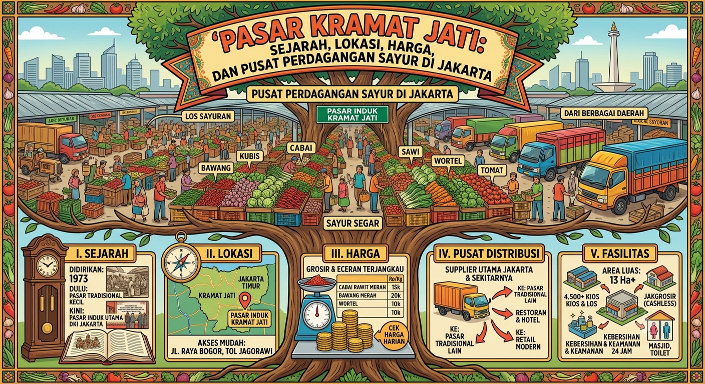 Pasar Kramat Jati: Sejarah, Lokasi, Harga, dan Pusat Perdagangan Sayur di Jakarta
