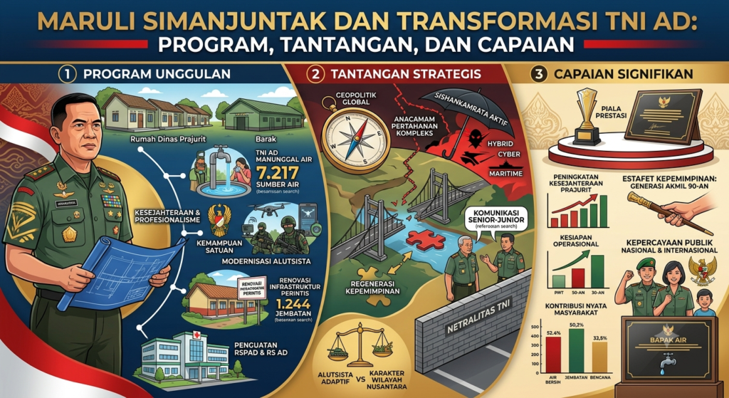 Maruli Simanjuntak dan Transformasi TNI AD: Program, Tantangan, dan Capaian
