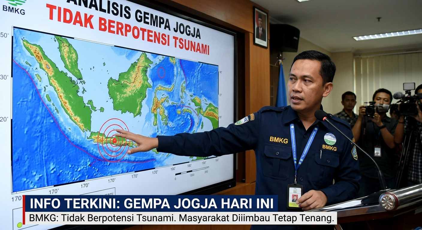 Update Terbaru Gempa Jogja Hari Ini: Berpotensi Tsunami? Simak Penjelasan BMKG