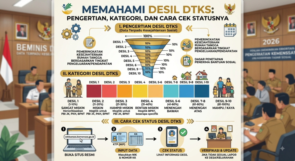 Apa Itu Desil DTKS? Pengertian, Kategori, dan Cara Cek Statusnya