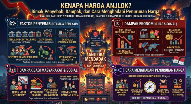 Kenapa Harga Anjlok? Simak Penyebab, Dampak, dan Cara Menghadapi Penurunan Harga