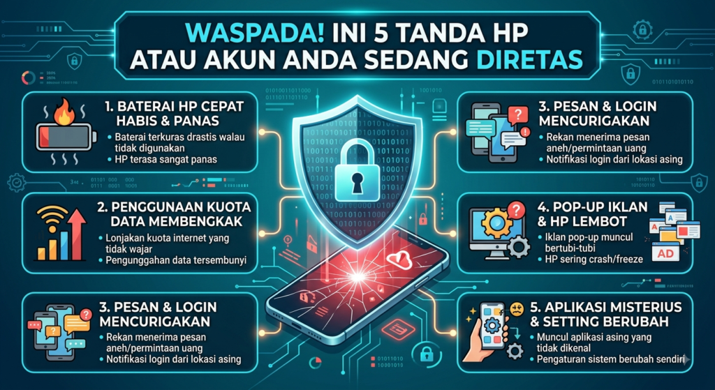 Waspada! Ini 5 Tanda HP atau Akun Anda Sedang Diretas