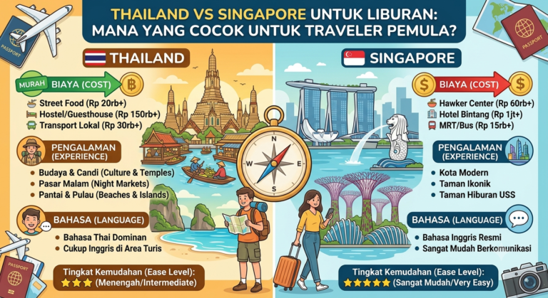 Thailand vs Singapore untuk Liburan: Mana yang Cocok untuk Traveler Pemula?