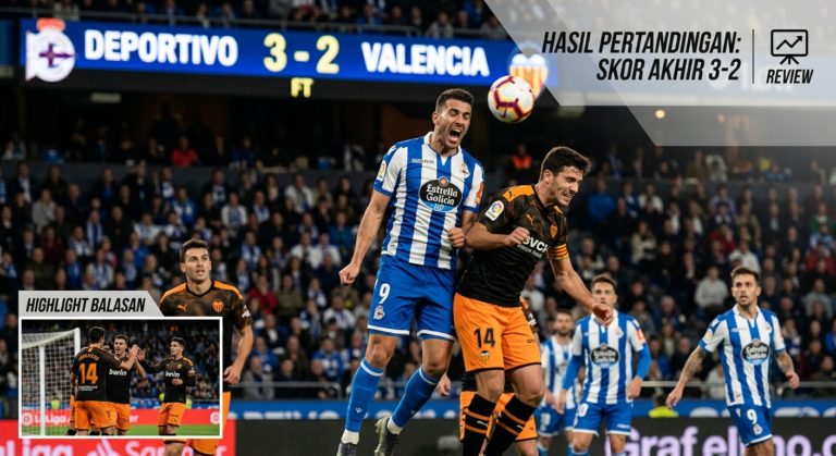 Hasil Deportivo vs Valencia: Skor Akhir, Highlight Balasan, dan Review Pertandingan