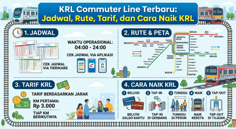 KRL Commuter Line Terbaru: Jadwal, Rute, Tarif, dan Cara Naik KRL