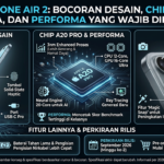 Apple iPhone Air 2: Bocoran Desain, Chip A20 Pro, Kamera, dan Performa yang Wajib Diketahui