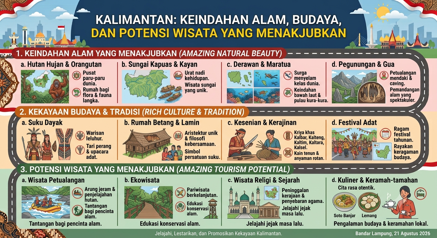 Kalimantan: Keindahan Alam, Budaya, dan Potensi Wisata yang Menakjubkan