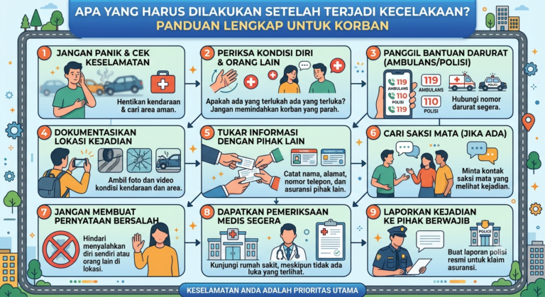 Apa yang Harus Dilakukan Setelah Terjadi Kecelakaan? Panduan Lengkap untuk Korban