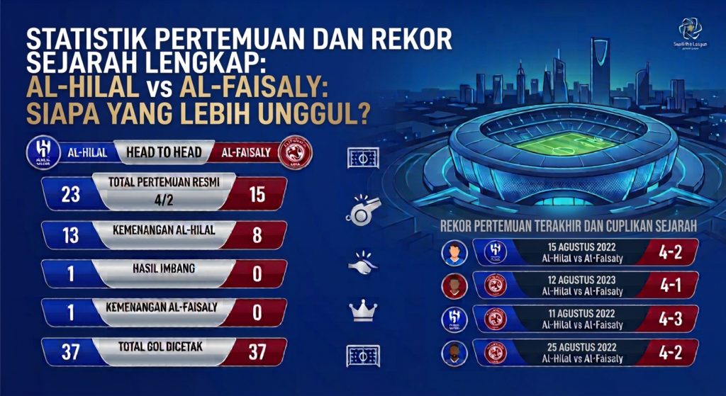 Statistik Pertemuan Al-Hilal vs Al-Faisaly: Siapa yang Lebih Unggul?