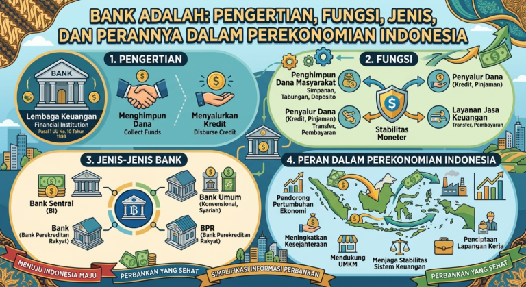 Bank Adalah: Pengertian, Fungsi, Jenis, dan Perannya dalam Perekonomian Indonesia