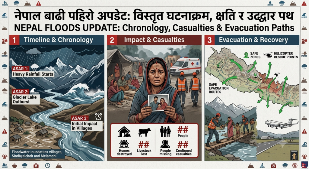 Update Banjir Bandang Nepal: Kronologi Lengkap, Korban Jiwa, dan Jalur Evakuasi Terkini