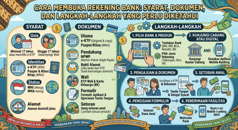 Cara Membuka Rekening Bank: Syarat, Dokumen, dan Langkah-Langkah yang Perlu Diketahui
