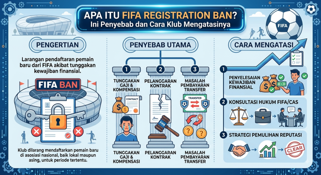Apa Itu FIFA Registration Ban? Ini Penyebab dan Cara Klub Mengatasinya
