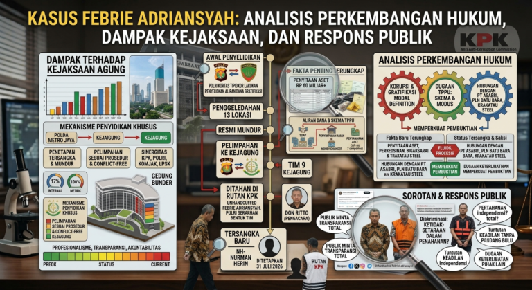 Kasus Febrie Adriansyah: Analisis Perkembangan Hukum, Dampaknya terhadap Kejaksaan, dan Respons Publik