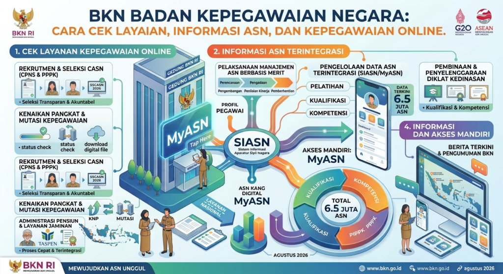 BKN Badan Kepegawaian Negara: Cara Cek Layanan, Informasi ASN, dan Kepegawaian Online