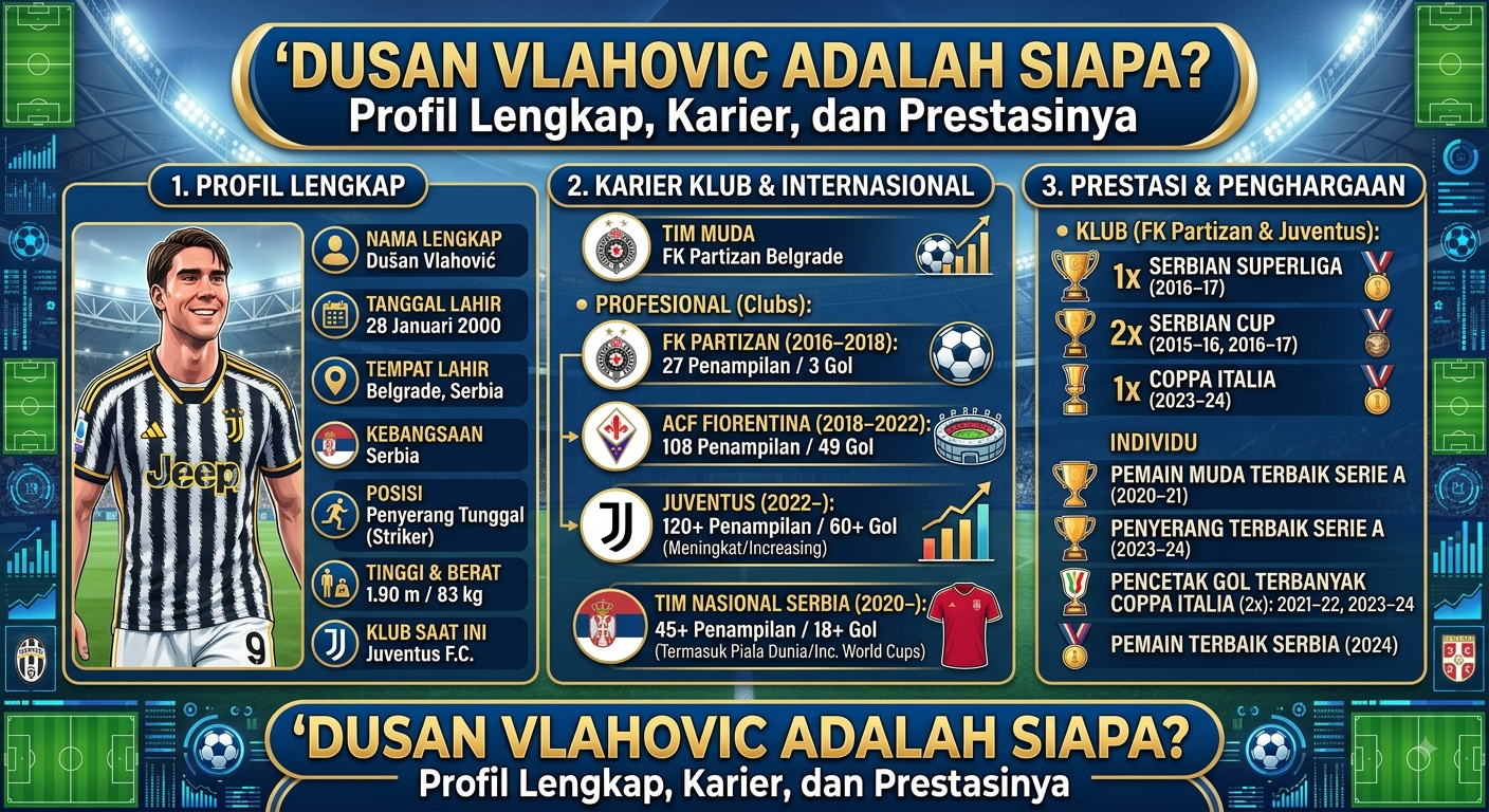 Dusan Vlahovic Adalah Siapa? Profil Lengkap, Karier, dan Prestasinya