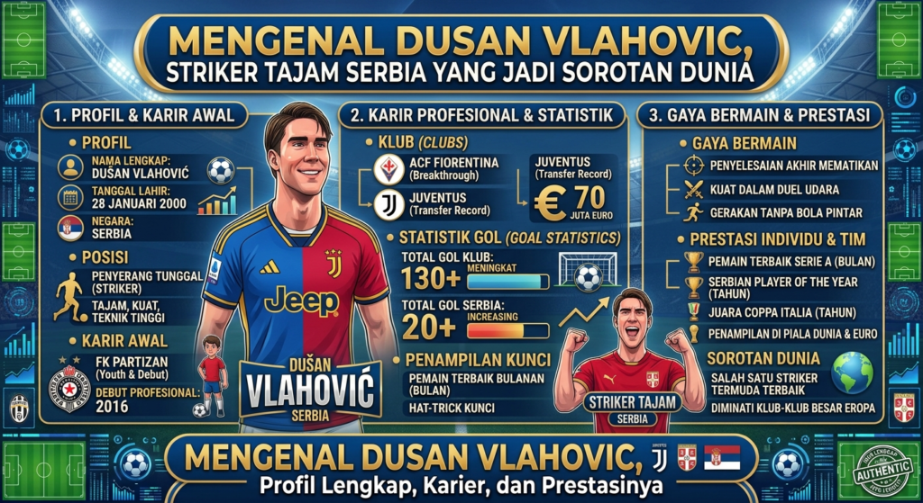 Mengenal Dusan Vlahovic, Striker Tajam Serbia yang Jadi Sorotan Dunia