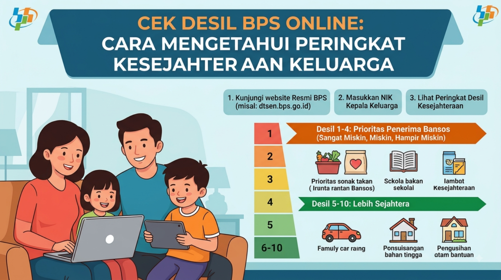 Cek Desil BPS Online: Cara Mengetahui Peringkat Kesejahteraan Keluarga