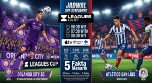 Jadwal Live Streaming Orlando City vs Atlético San Luis di Leagues Cup