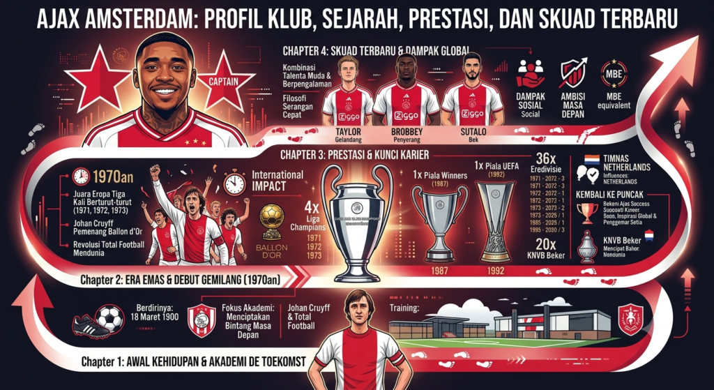 Ajax Amsterdam: Profil Klub, Sejarah, Prestasi, dan Skuad Terbaru