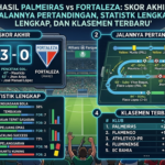 Hasil Palmeiras vs Fortaleza: Skor Akhir, Jalannya Pertandingan, Statistik Lengkap, dan Klasemen Terbaru