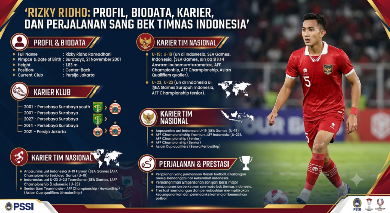 Rizky Ridho: Profil, Biodata, Karier, dan Perjalanan Sang Bek Timnas Indonesia