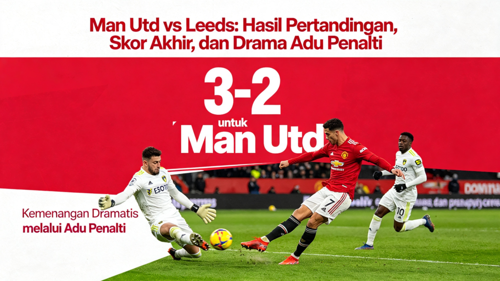 Man Utd vs Leeds: Hasil Pertandingan, Skor Akhir, dan Drama Adu Penalti