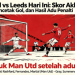 Man Utd vs Leeds Hari Ini: Skor Akhir, Pencetak Gol, dan Hasil Adu Penalti
