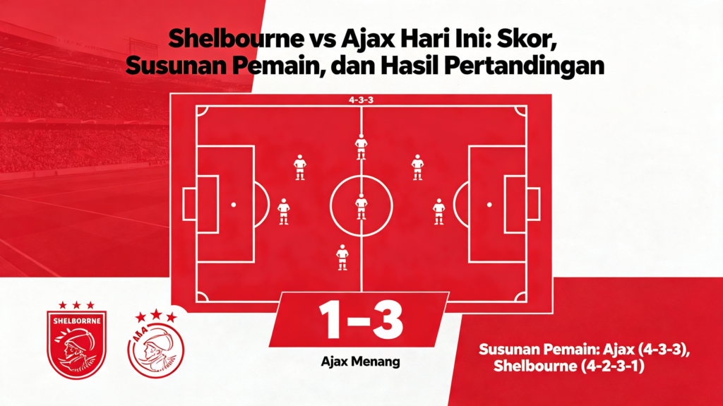 Shelbourne vs Ajax Hari Ini: Skor, Susunan Pemain, dan Hasil Pertandingan