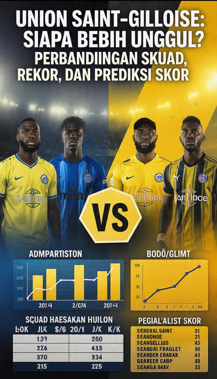 Union Saint-Gilloise vs Bodø/Glimt: Siapa Lebih Unggul? Perbandingan Skuad, Rekor, dan Prediksi Skor