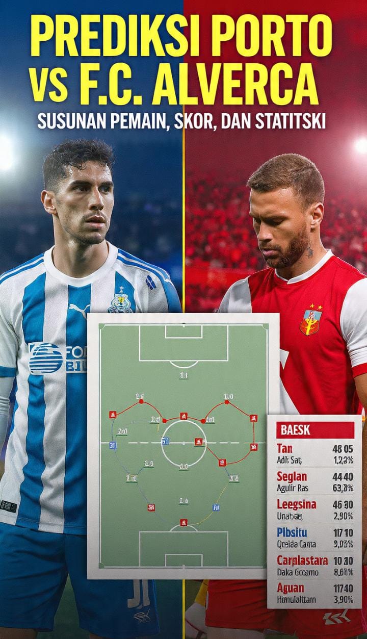 Prediksi Porto vs F.C. Alverca: Susunan Pemain, Skor, dan Statistik