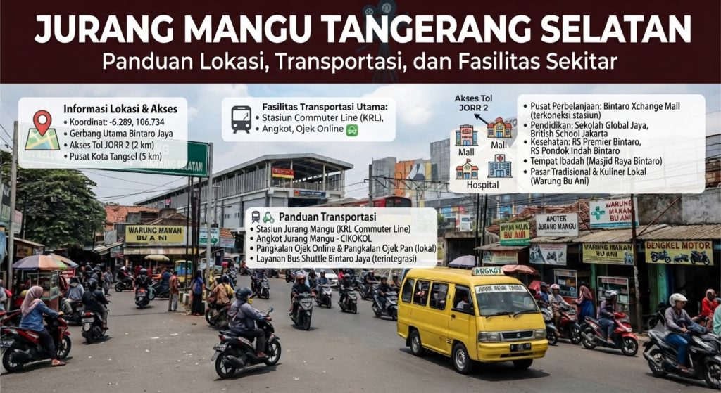 Jurang Mangu Tangerang Selatan: Panduan Lokasi, Transportasi, dan Fasilitas Sekitar