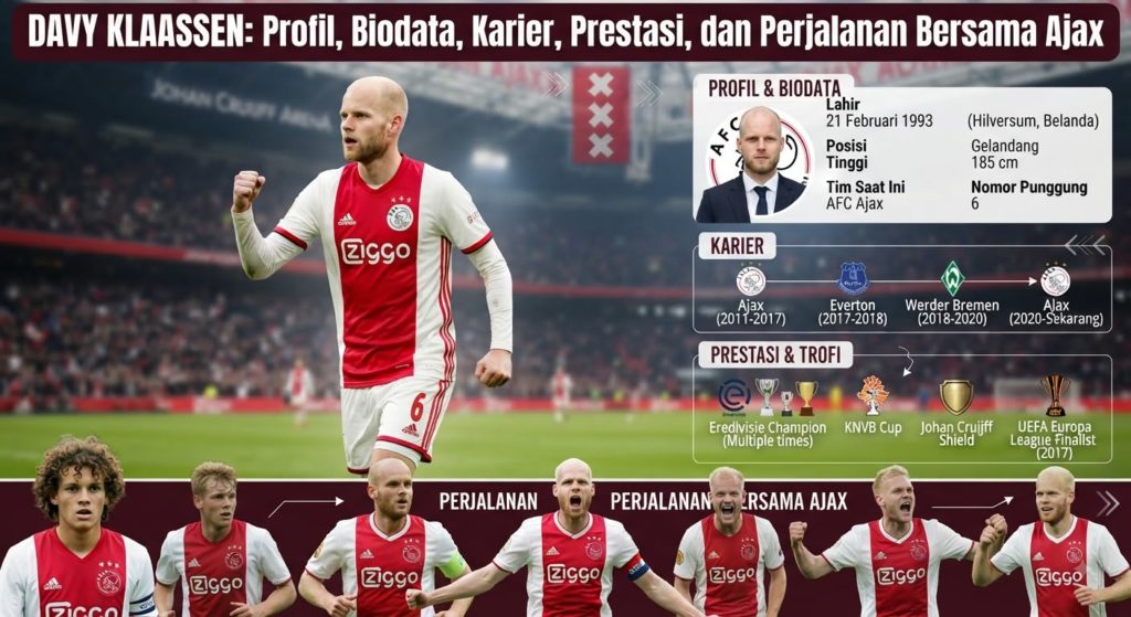 Davy Klaassen: Profil, Biodata, Karier, Prestasi, dan Perjalanan Bersama Ajax