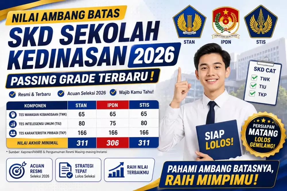 Passing Grade Sekolah Kedinasan 2026: Nilai Ambang Batas yang Harus Diketahui Peserta