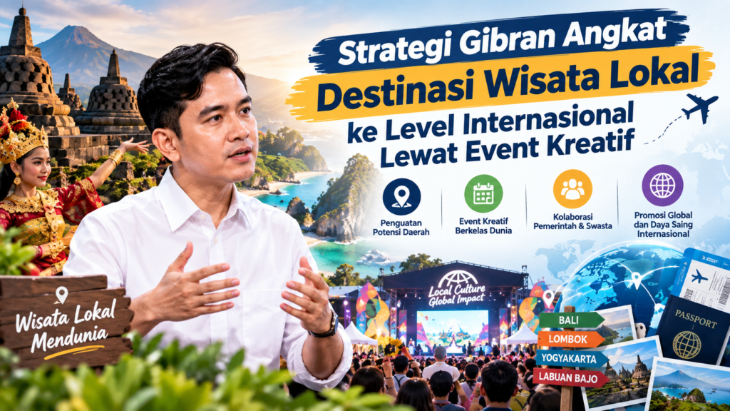 Strategi Gibran Angkat Destinasi Wisata Lokal ke Level Internasional Lewat Event Kreatif